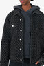 Sandro Black Cotton Logo Button Up Jacket Size XL