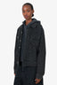 Sandro Black Cotton Logo Button Up Jacket Size XL