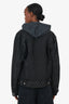 Sandro Black Cotton Logo Button Up Jacket Size XL