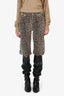 Ganni Cheetah Printed Capris Size 26