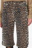 Ganni Cheetah Printed Capris Size 26