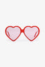 Gucci Red Heart Shaped Sunglasses