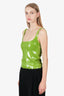 16ARLINGTON Green Sequined Sleeveless Top Size 6