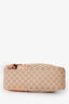 Gucci Beige GG Supreme Canvas Horsebit Tassel Shoulder Bag