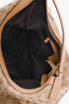 Gucci Beige GG Supreme Canvas Horsebit Tassel Shoulder Bag