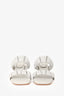 Dries Van Noten Light Grey Padded Sandal Heels Size 41