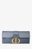 Christian Dior 2019 Blue Leather 30 Montaigne Chain Clutch