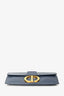 Christian Dior 2019 Blue Leather 30 Montaigne Chain Clutch