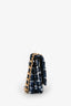 Pre-Loved Chanel™ 2023 Blue/Black Tweed Wallet on Chain