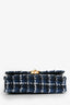 Pre-Loved Chanel™ 2023 Blue/Black Tweed Wallet on Chain