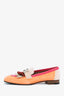 Hermès Orange/Pink Suede 'Royal' Loafers Size 36