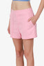 Alice + Olivia Pink Linen Mini Shorts Size 4