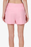 Alice + Olivia Pink Linen Mini Shorts Size 4
