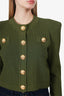 Balmain Green Crewneck Cardigan Size 42