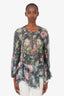 Zimmerman Blue/Pink Floral Sheer Blouse Size 2