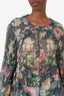Zimmerman Blue/Pink Floral Sheer Blouse Size 2