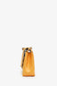 Pre-Loved Chanel™ 2000-2002 Yellow Patent Medium Double Flap Bag