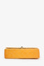Pre-Loved Chanel™ 2000-2002 Yellow Patent Medium Double Flap Bag