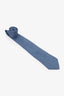 Louis Vuitton Blue Silk Logo Print Tie Mens