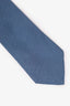 Louis Vuitton Blue Silk Logo Print Tie Mens