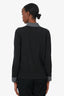 Moncler Black Polo Long Sleeve Shirt Size L