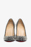 Christian Louboutin Black Leather Fifi Spikes 100 Pumps Size 36