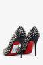 Christian Louboutin Black Leather Fifi Spikes 100 Pumps Size 36
