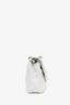 Pre-Loved Chanel™ 2008-09 White Caviar Leather Medium Double Flap Bag