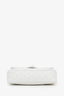 Pre-Loved Chanel™ 2008-09 White Caviar Leather Medium Double Flap Bag