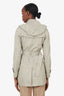 Burberry Beige Belted Short Trench Coat Size 2