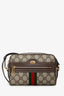 Gucci Brown GG Supreme Ophidia Mini Crossbody Bag
