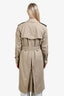 Burberrys Beige The Kensington Heritage Long Trench Coat Size 38