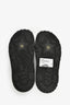 Christian Dior Black Cannage Leather 'D-Twist' Espadrille Slides Size 37