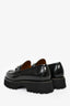 Gucci Black Leather Horsebit Platform Loafers Size 37