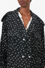 Smythe Black/White Polka Dot Blouse Size S