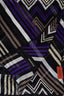 Missoni Purple/Black Silk Patterned Scarf