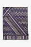 Missoni Purple/Black Silk Patterned Scarf