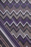 Missoni Purple/Black Silk Patterned Scarf