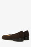 Prada Vintage Dark Brown Low Block Heels Size 38