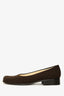 Prada Vintage Dark Brown Low Block Heels Size 38