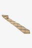 Burberry Silk Beige Housecheck Tie Mens