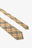 Burberry Silk Beige Housecheck Tie Mens