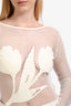 Bahia Maria White Crochet Knit Maxi Dress Size M