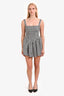 For Love & Lemons Black/White Houndstooth Mini Dress Size M