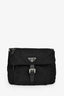 Prada 2024 Black Nylon Tessuto Messenger Bag