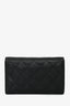 Pre-Loved Chanel™ 2021 Black Caviar Leather Medium Flap Wallet