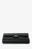 Pre-Loved Chanel™ 2021 Black Caviar Leather Medium Flap Wallet