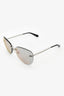 Pre-Loved Chanel™ Rimless Silver Tone 'Pilot' Sunglasses