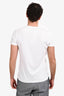Balmain White Cotton Logo T-Shirt Size M Mens