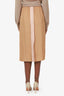 Marni Beige Silk Midi Skirt Size 40